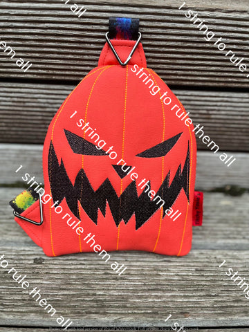 Pumpkin Face ITH Zipper Bag Embroidery Design