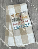 Thanksgiving Towel Embroidery Design