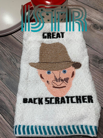 Back Scratcher Embroidery Design