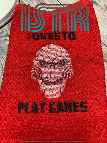 Loves Games Embroidery Design