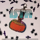 Pumpkin Vial Snaptab Embroidery Design