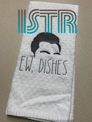 Ew Hand Towel Embroidery Design