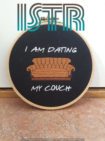 Dating My Couch Embroidery Design