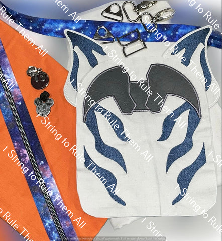 Blue Warrior Mav Panel Embroidery Design