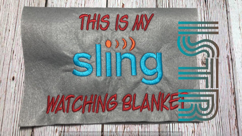 Stream Blanket Embroidery Design