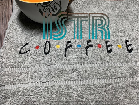 COFFEE Embroidery Design