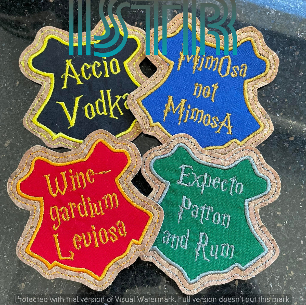 Boozy Spell Coaster Set – 1 String To Rule Them All