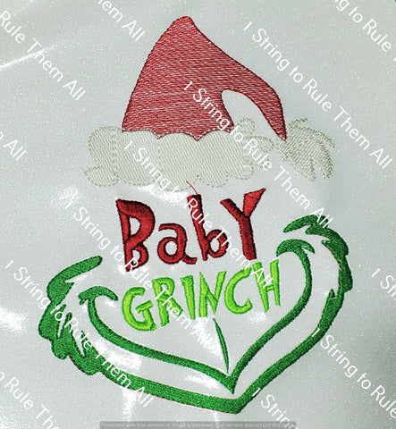 Mean Baby Embroidery Design