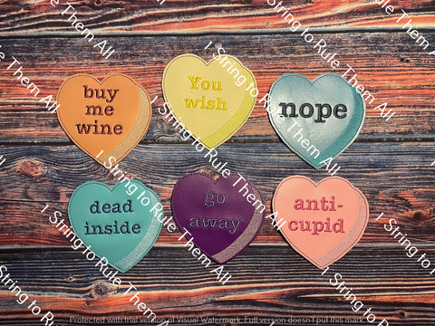 Anti-Valentine's Coaster Set