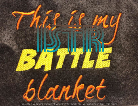 Battle Blanket Embroidery Design