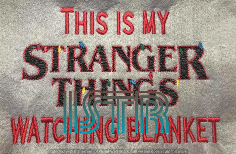 Weird Happenings Blanket Embroidery Design