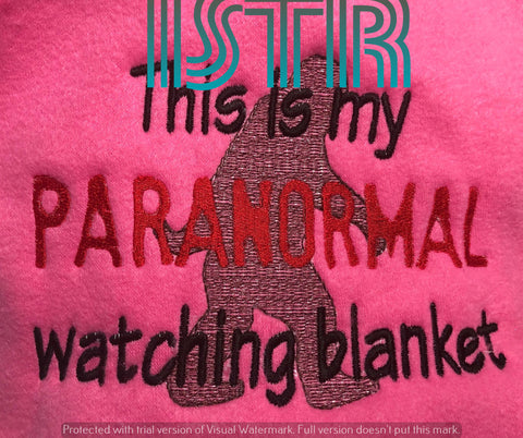 Paranormal BLANKET Embroidery Design