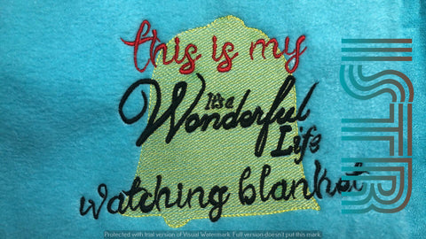 Fantastic Life Blanket Embroidery Design