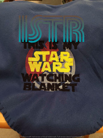 Star Fight Movie BLANKET Embroidery Design