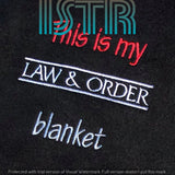 Law Drama Blanket Embroidery Design