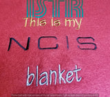 Navy Crime Blanket Embroidery Design
