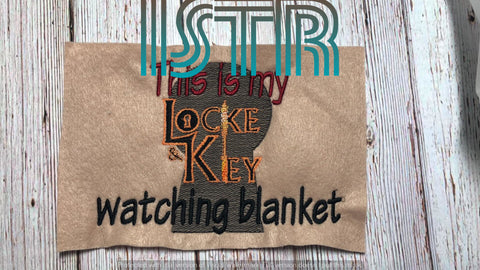 Locked House Blanket Embroidery Design