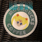 Moonbucks Coffee Coaster Embroidery Design