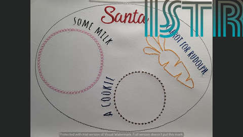 Santa Tray ITH Embroidery Design