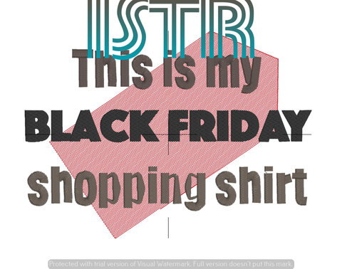 Black Friday SHIRT Embroidery Design