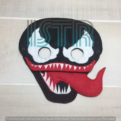 Alien Mask Embroidery Design Set