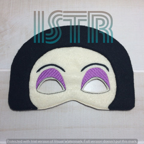 Goth Mom Mask Embroidery Design